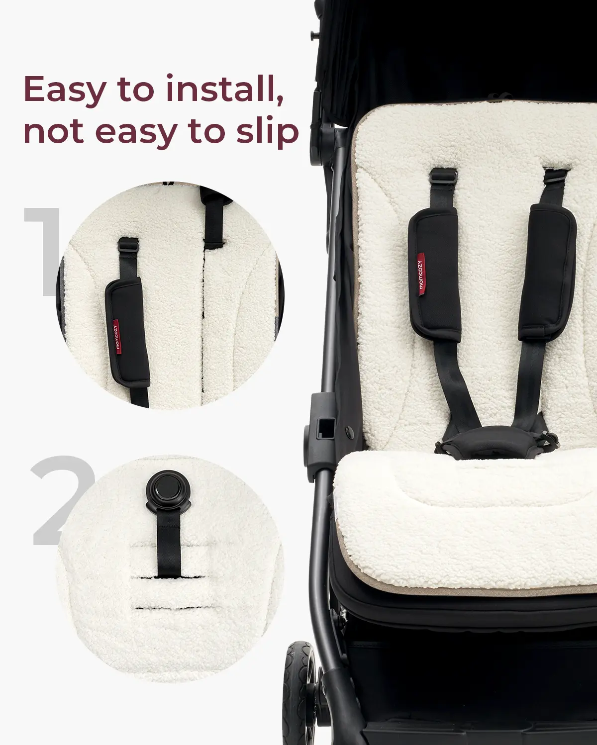 Momcozy Winter Warm Stroller Seat Liners - Image 7