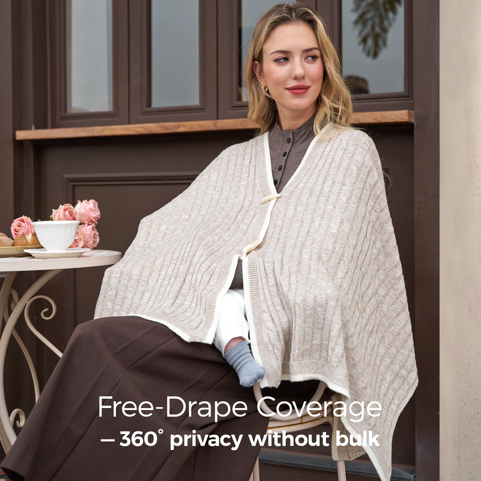 Momcozy Soft Knitted Blend Nursing Cover - Image 11