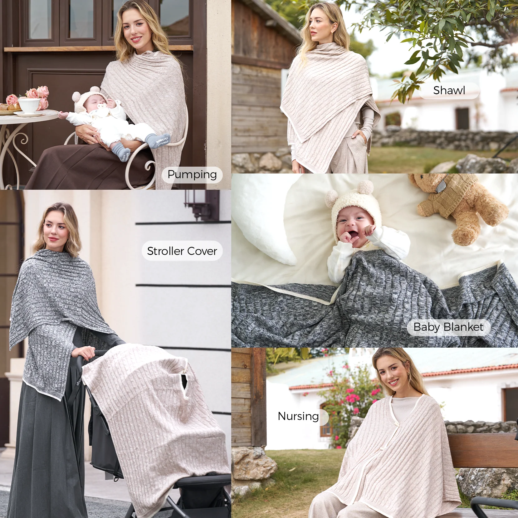 Momcozy Soft Knitted Blend Nursing Cover - Image 13