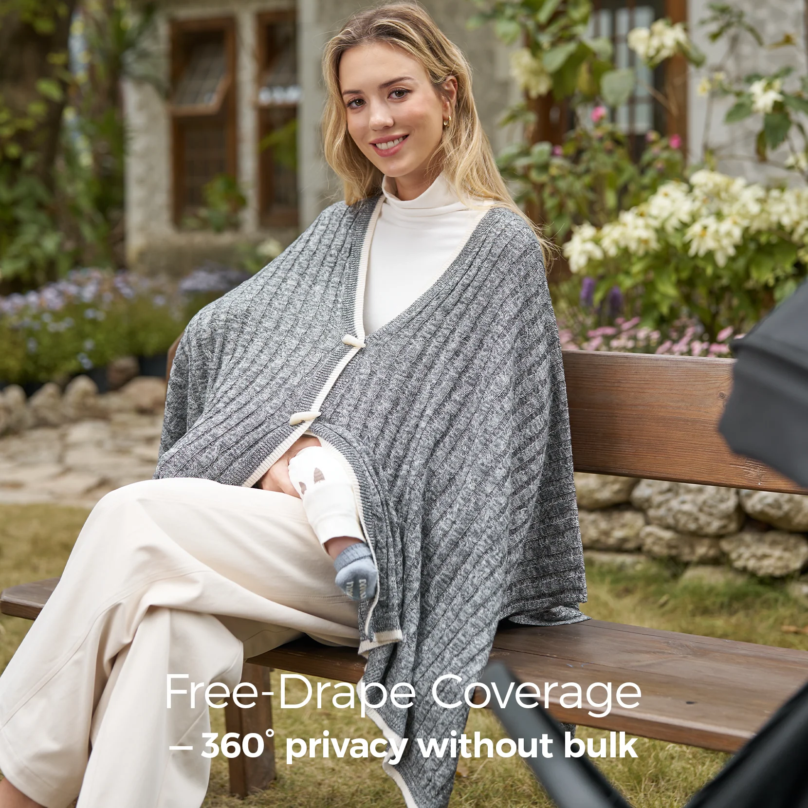 Momcozy Soft Knitted Blend Nursing Cover - Image 2