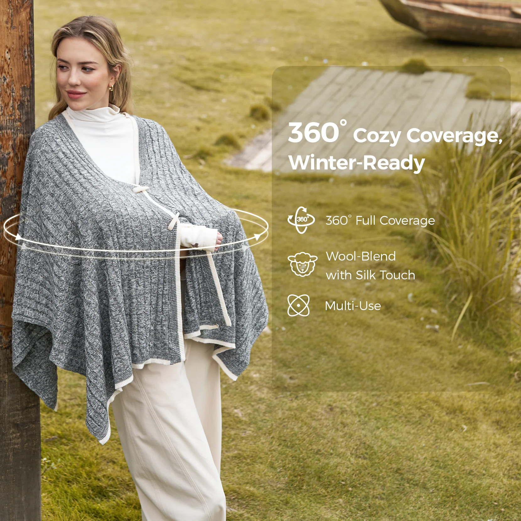 Momcozy Soft Knitted Blend Nursing Cover - Image 7