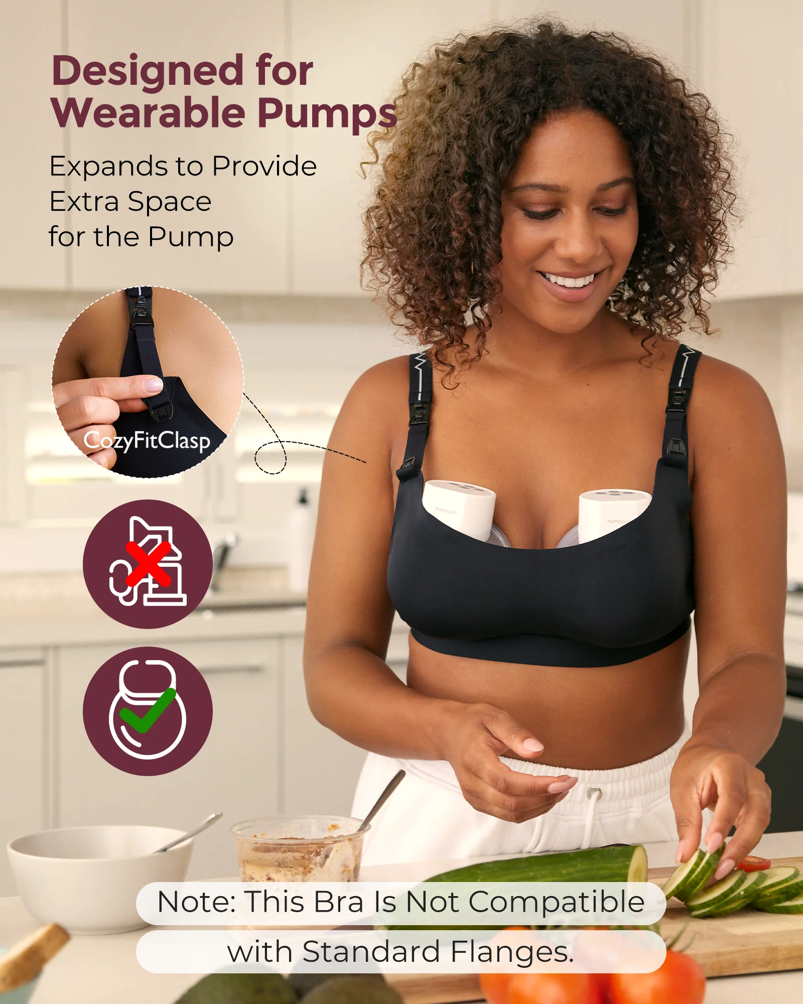 Multi-Function: Wearable Breast Pump Bra - Image 3
