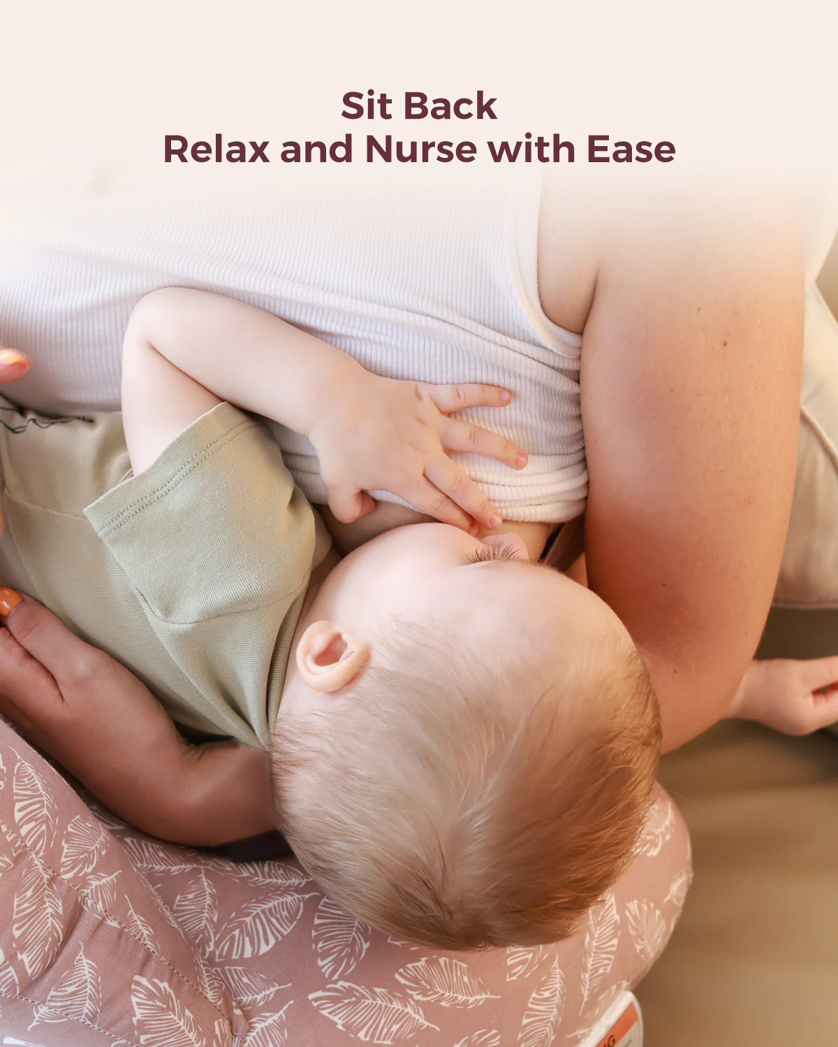 Multifunctional and Adjustable Nursing Pillow - Light Pink - Image 2