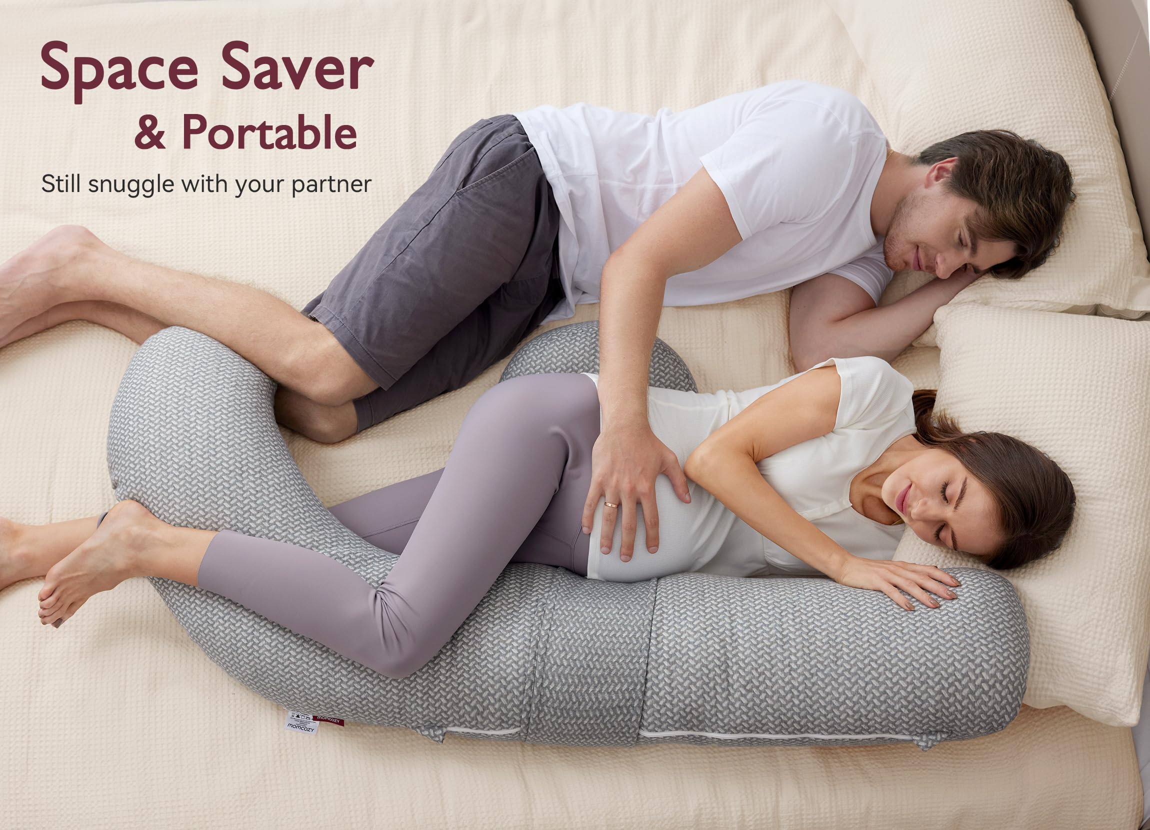 Original F Shaped Pregnancy Pillows with Adjustable Wedge Pillow - Image 18