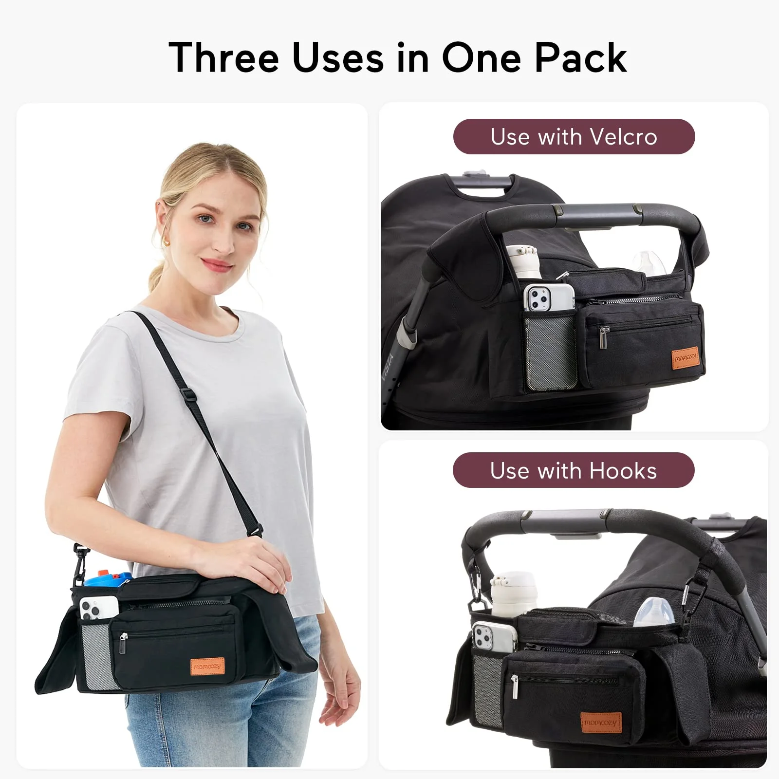Outing Bundle: Momcozy ChangeGo Baby Stroller & Stroller Organizer with Cup Holders - Image 12