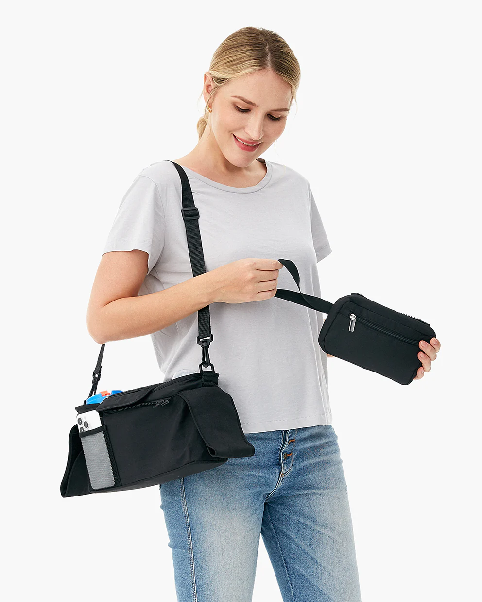Outing Bundle: Momcozy ChangeGo Baby Stroller & Stroller Organizer with Cup Holders - Image 13