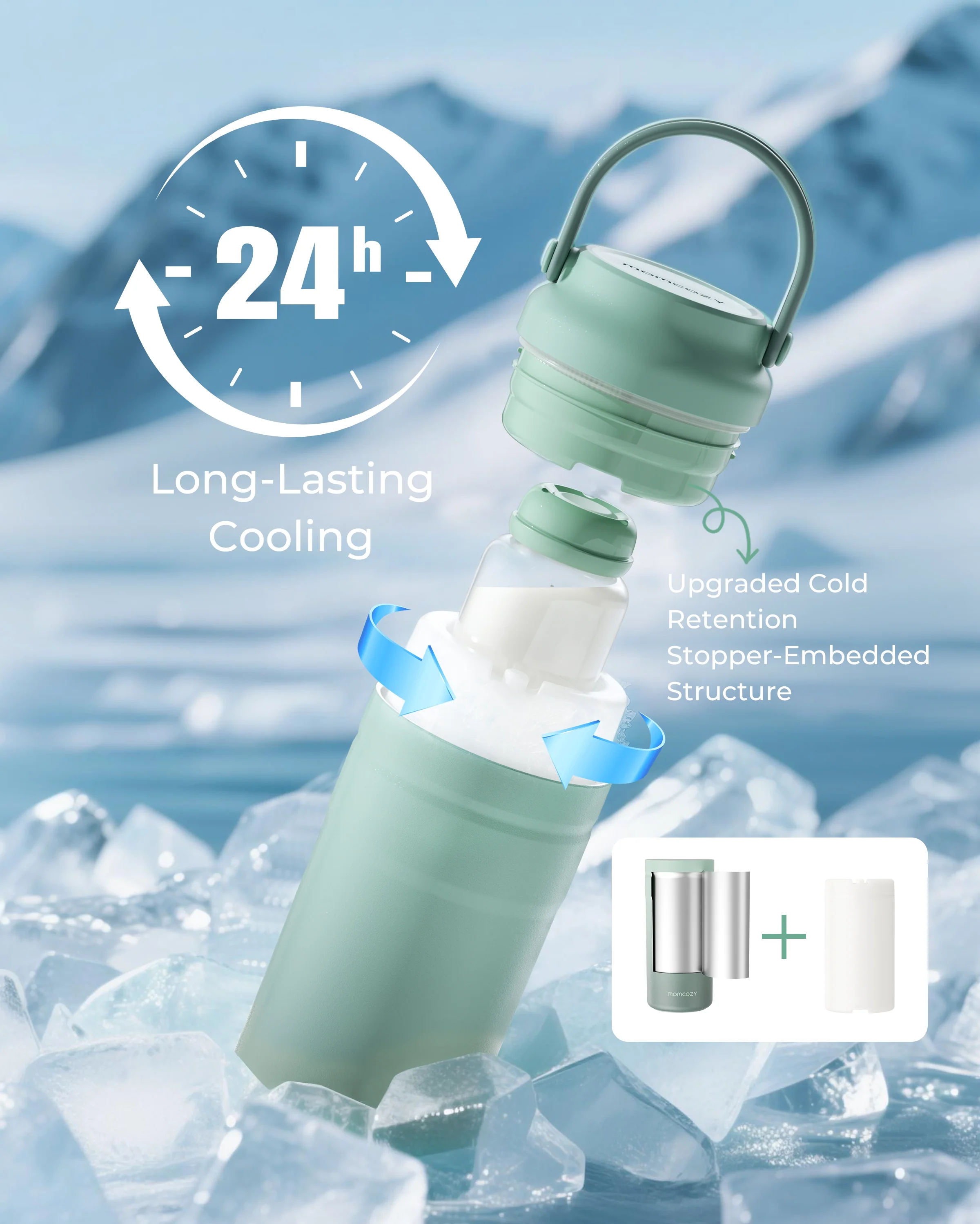 Portable Baby Bottle Cooler for Outdoor - 12oz - Image 3