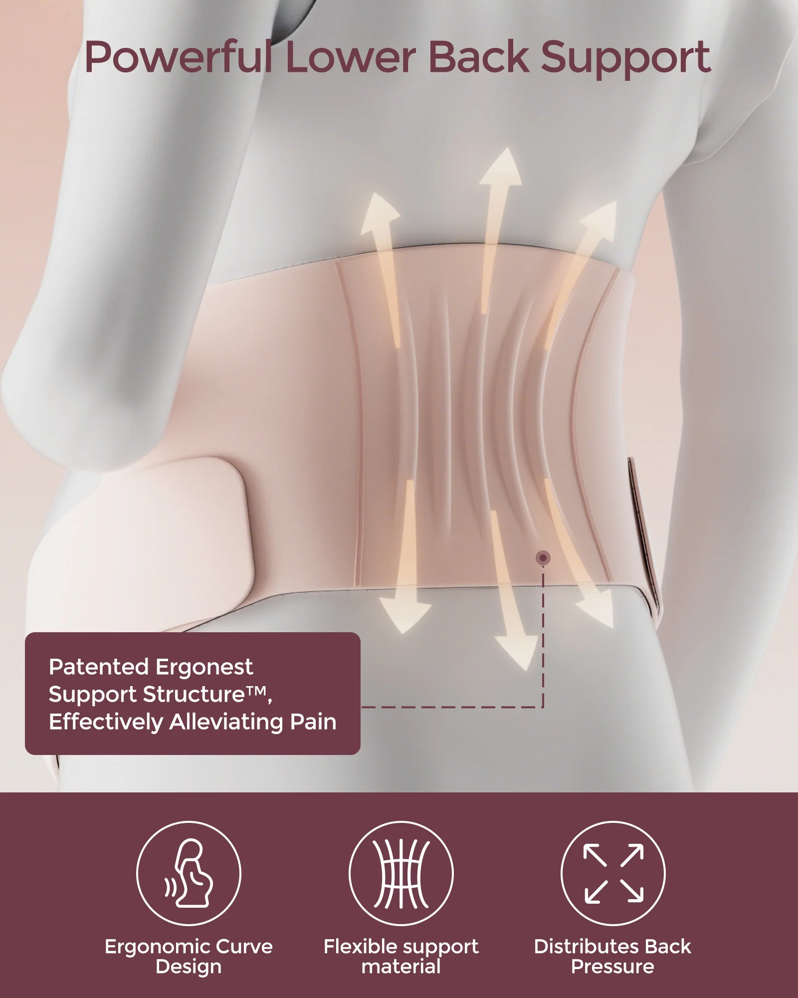 Pregnancy Comfort Bundle: Ergonest Belly Band and Ultra Soft Seamless Nursing Bra YN21 - Image 3