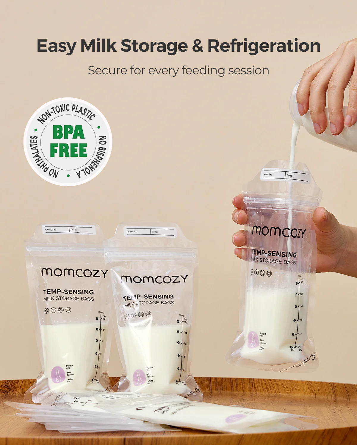 Pumping Essentials Bundle: Breast Pump Wipes, Reusable Breast Pads & Milk Storage Bags - Image 3