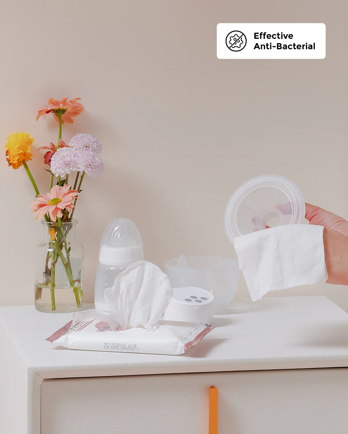 Pumping Essentials Bundle: Breast Pump Wipes, Reusable Breast Pads & Milk Storage Bags - Image 9