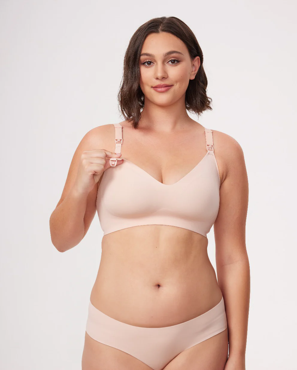 Ultra Soft Seamless Nursing Bra YN21 & DEX - 4-in-1 Hands Free Seamless Stretch Fabric Pumping Bra Bundle - Image 2