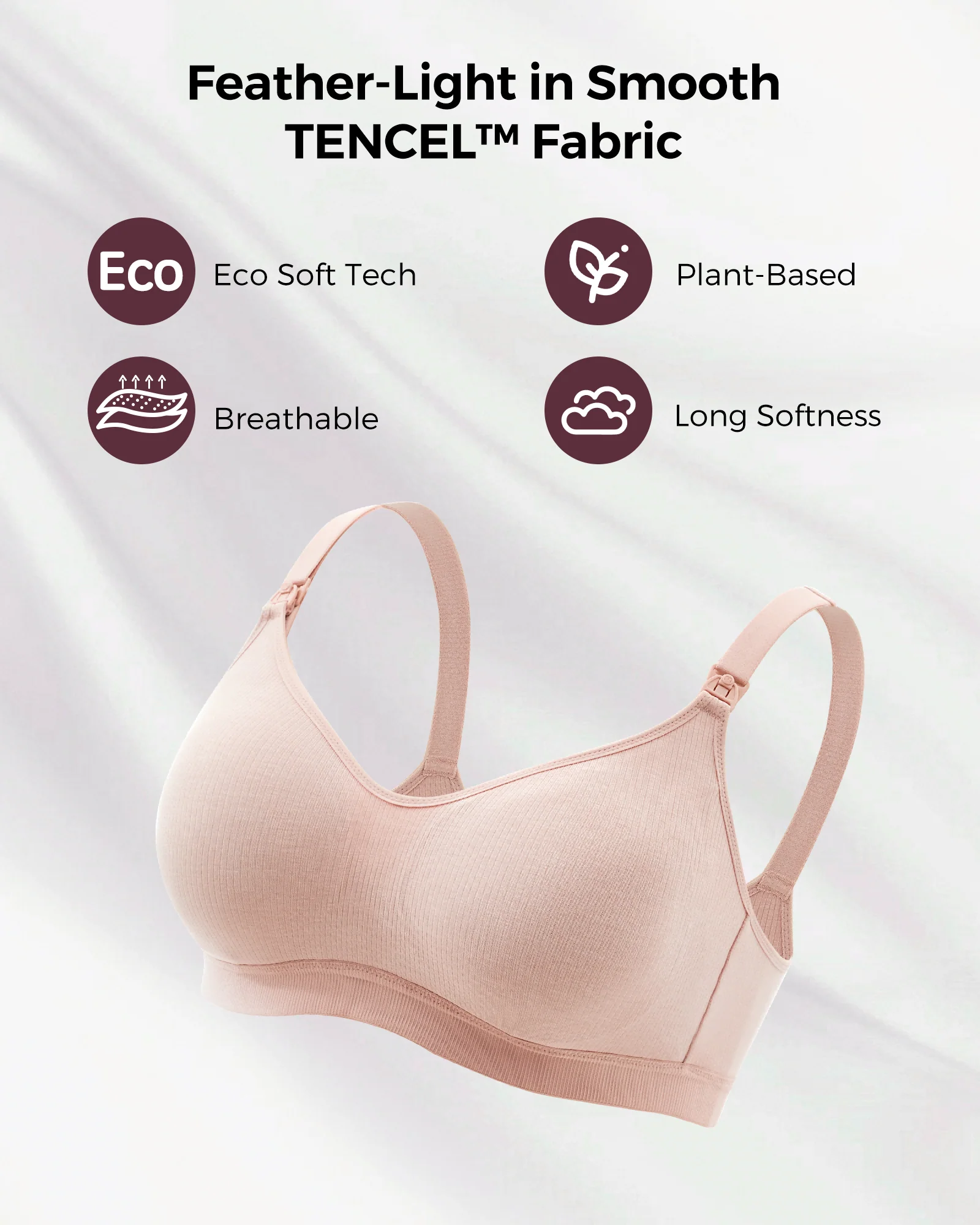 Tencel™ Fabric Seamless Breast Pump Bra - Image 18
