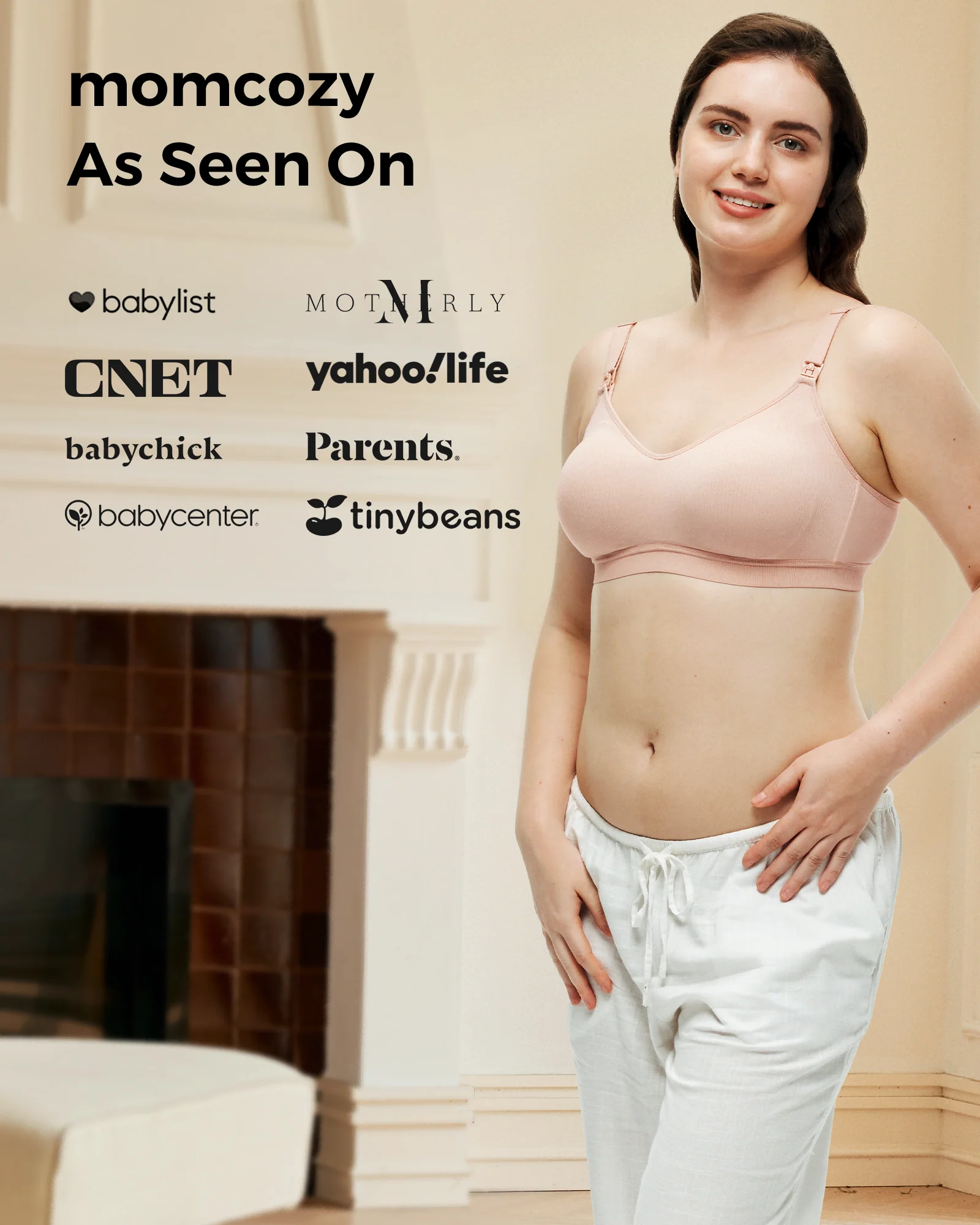Tencel™ Fabric Seamless Breast Pump Bra - Image 23