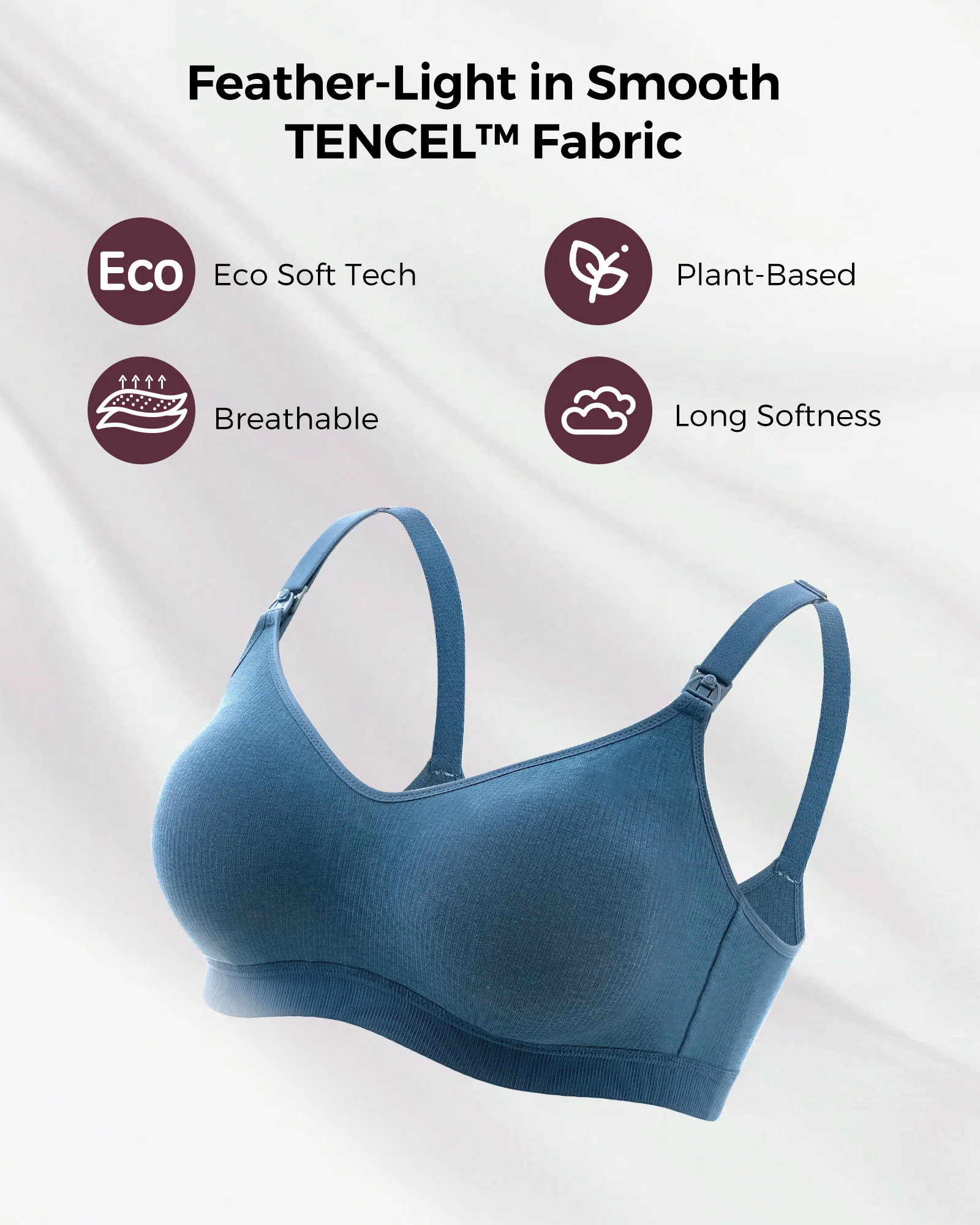 Tencel™ Fabric Seamless Breast Pump Bra - Image 26