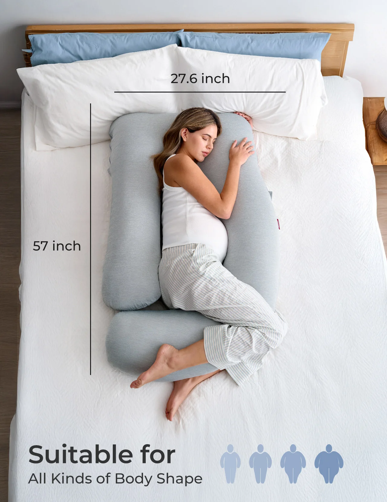 Huggable -  U Shaped Maternity Body Pillow - Image 14
