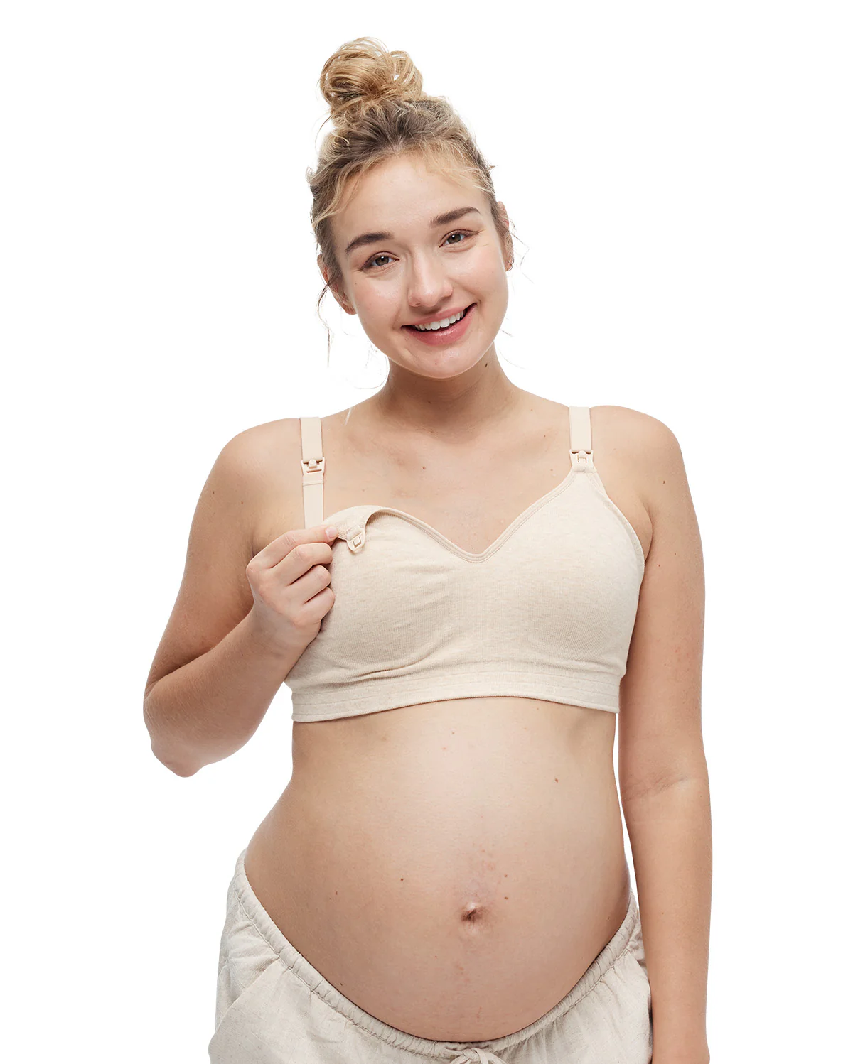 Momcozy Soft U.S. Cotton Seamless Maternity Bra - Image 8