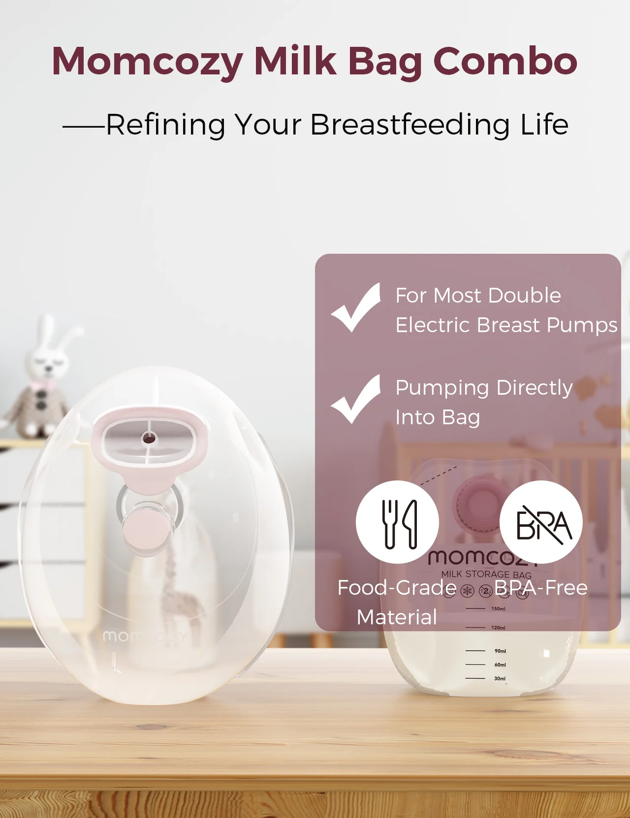 V1/V2 Hands-Free Breast Pump Replacement Parts - Image 70